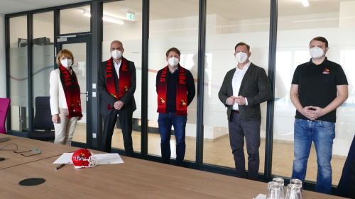 Potsdam Royals und snt-regiocom links Dirk Moritz, rechts: Jens-Torsten Müller
