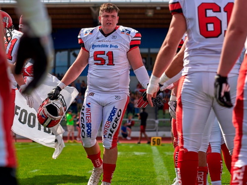 Joel Maddock von den Marburg Mercenaries nimmt am CFL Combine teil