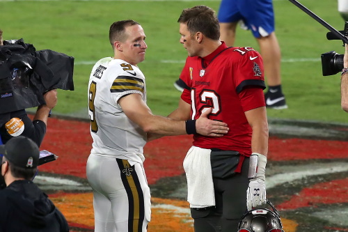 Drew Brees und Tom Brady