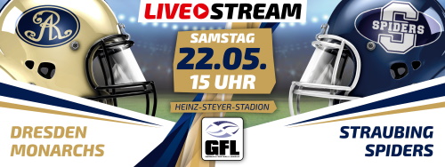 Dresden Monarchs vs. Straubing Spiders im Livestream