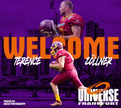 Terence Zöllner geht zu Frankfurt Universe