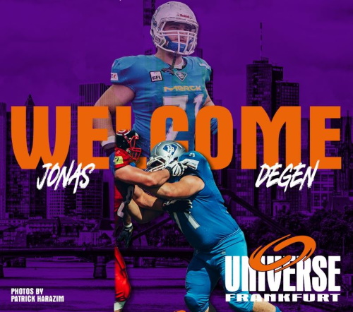 Jonas Degen wechselt von den Darmstadt Diamonds zu Frankfurt Universe