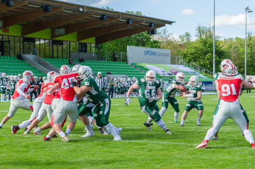 Schwäbisch Hall Unicorns gewinnen gegen Razorbacks