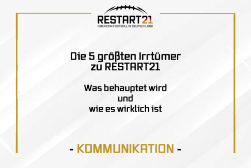 Irrtürmer über Restart 21