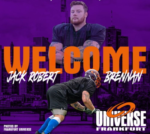 Jack Robert Brennan spielt für Frankfurt Universe
