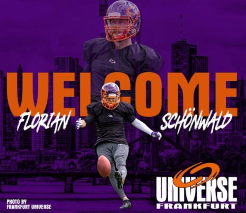 Florian Schönwald kickt für Frankfurt Universe