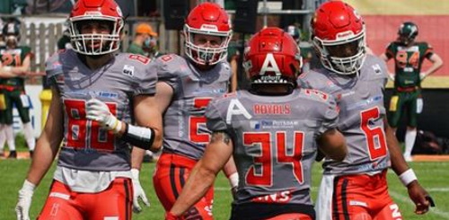 Jake Majon gelangen im Hinspiel 5 Touchdowns