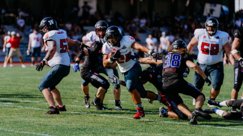 Kirchdorf Wildcats bei den Bad Homburg Sentinels