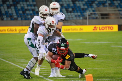 Saarland Hurricanes punkten gegen die Schwäbisch Hall Unicorns