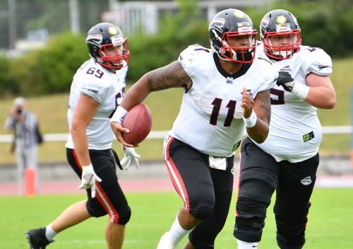 Düsseldorf Panther gewinnen gegen die die Langenfeld Longhorns