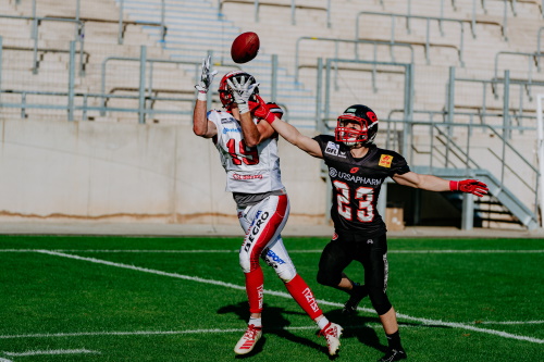 #19 Niklas Fengler, Marburg Mercenaries beim Touchdownfang