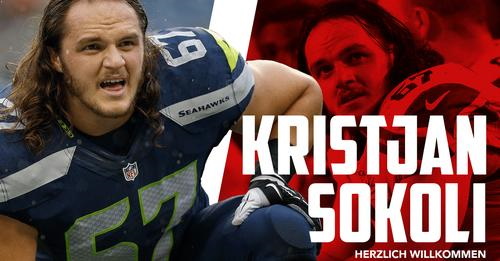 Ex NFLer Kristjan Sokoli spielt für die Potsdam Royals