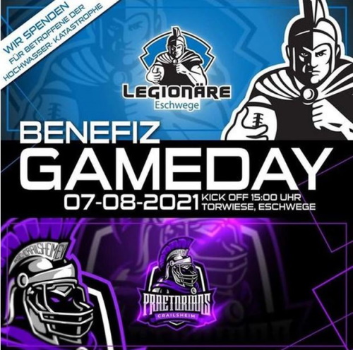 Benefizspiel der Eschwege Legionäre und Crailsheim Praetorians
