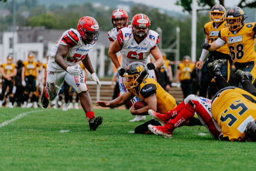 #50 Robert Heyward und #61 Nico Koch  aus der Marburg Mercenaries Defense