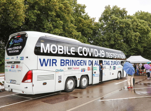 Impfbus bei den Unicorns