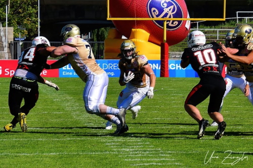 Dresden Monarchs gewinnen knapp gegen die New Yorker Lions Braunschweig