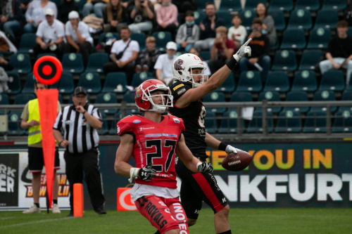 Lions Quarterback Christian Bollmann erzielte zwei Touchdowns