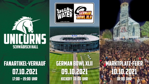 German Bowl Termine der Unicorns