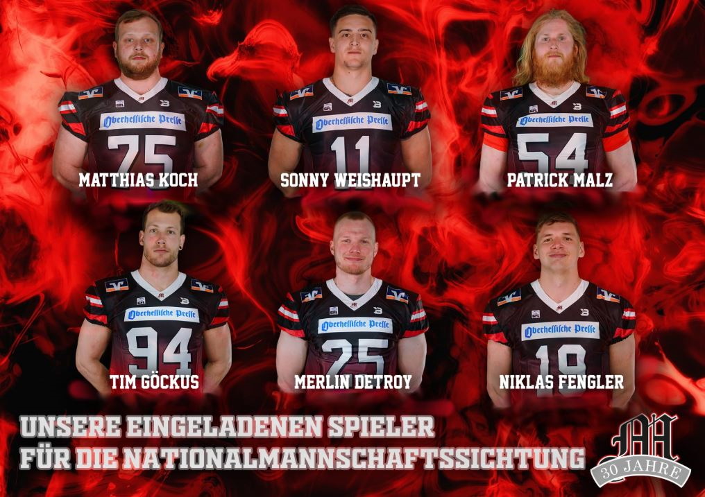 Auswahlspieler der Marburg Mercenaries