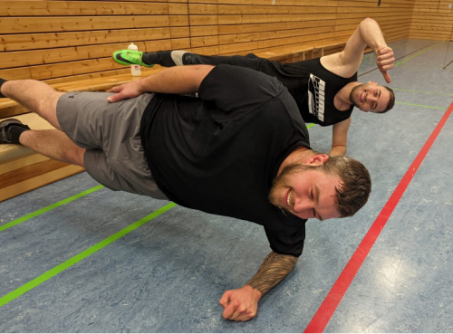 Rockets beim Hallentraining