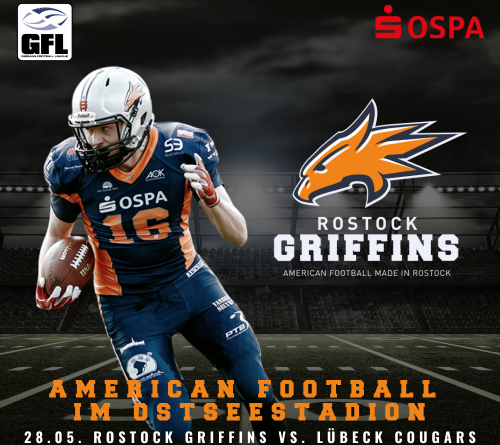 Rostock Griffins spielen im Ostseestadion