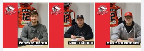 Cederic König, Leon Häbich und Marc Kuppinger
