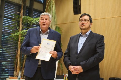 Dr. Rolf Müller, Präsident LSB Hessen und Robert Huber, Präsident AFV Hessen