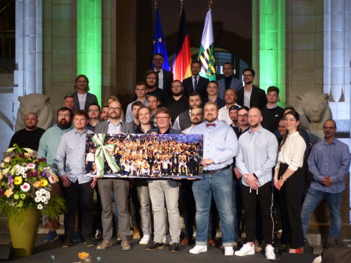 Dresden Monarchs wurden in der Staatskanzlei ausgezeichnet