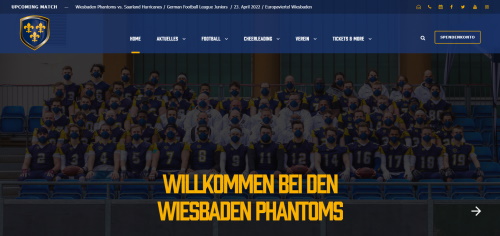 Wiesbaden Phantoms neue Homepage