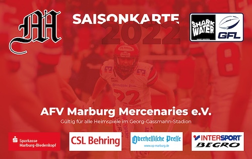 Dauerkarten Marburg Mercenaries 2022