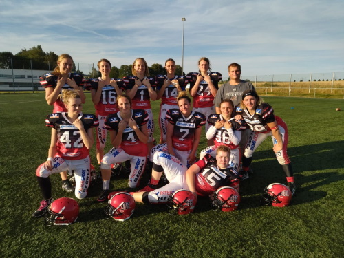 Marburg Mercenaries Damen mit Headcoach Christian Diehl