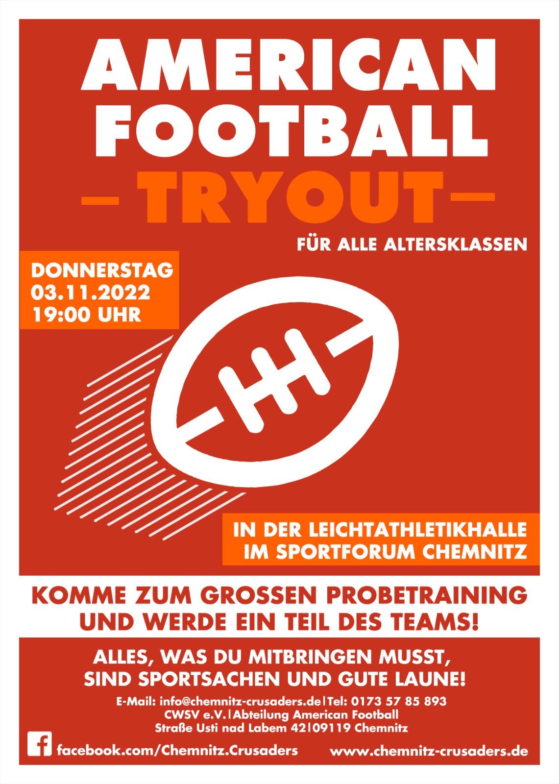 Chemnitz Crusaders Tryout