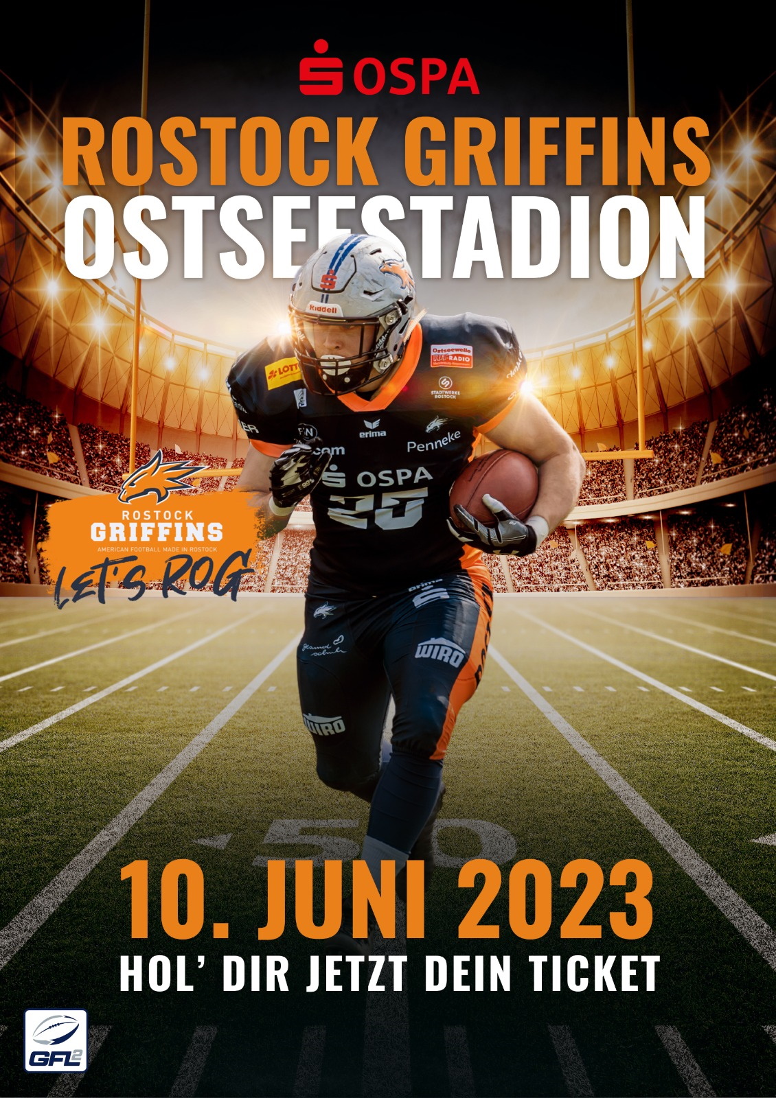 Rostock Griffins im Ostseestadion
