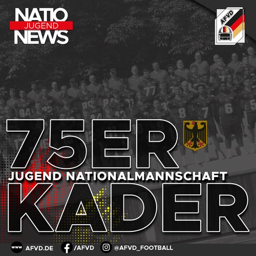 75er Kader Jugend Nationalmannschaft