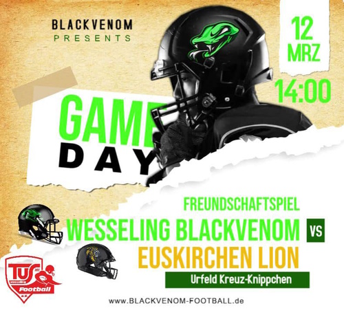 Black Venom Gameday mit freiem Eintritt