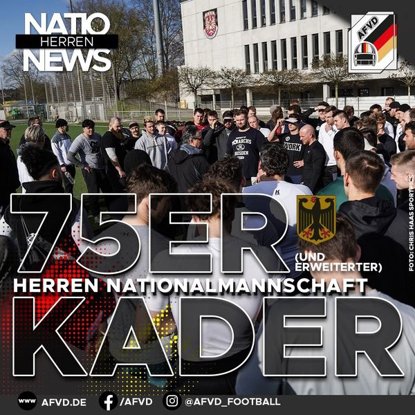 75er Kader der Herren Nationalmannschaft