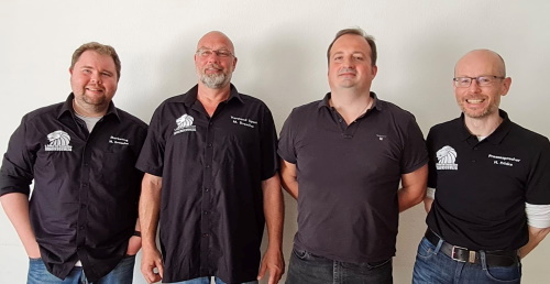v.l.n.r.: Marcus Grosche, Marco Drescher, Nikolai Moskovkin, Holger Fricke