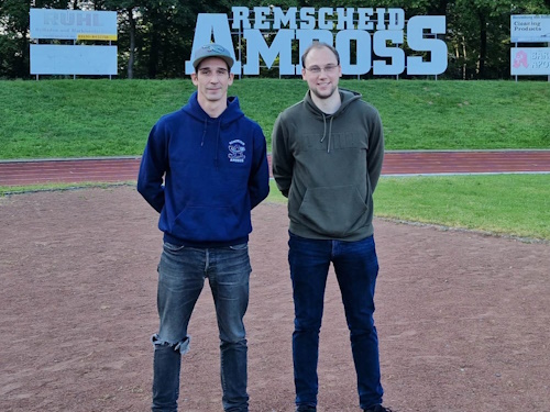 Head Coach Marc Schumacher (l.) und Philipp Hensch (1. Vorsitzender)