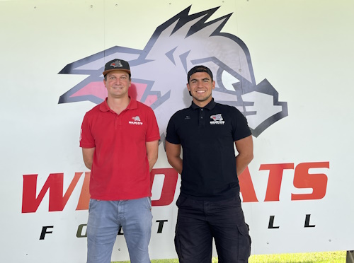 v.l.n.r.: Thomas Schiebelsberger, Teammanager; Tom Stecher, Headcoach U19