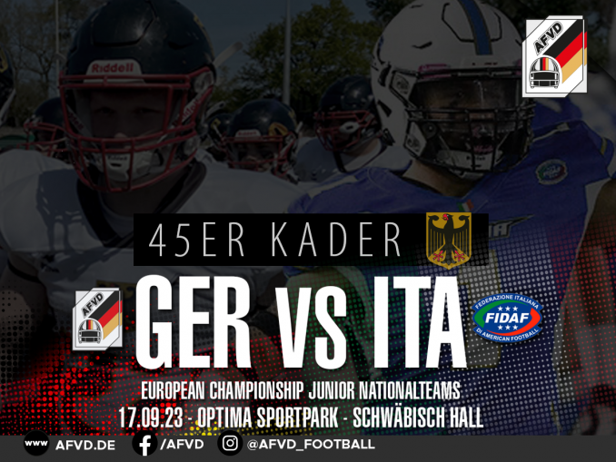 45er Kader der U19 Nationalmannschaft