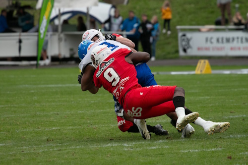 OJ Thompson #9 New Yorker Lions Braunschweig vs. Allgäu Comets