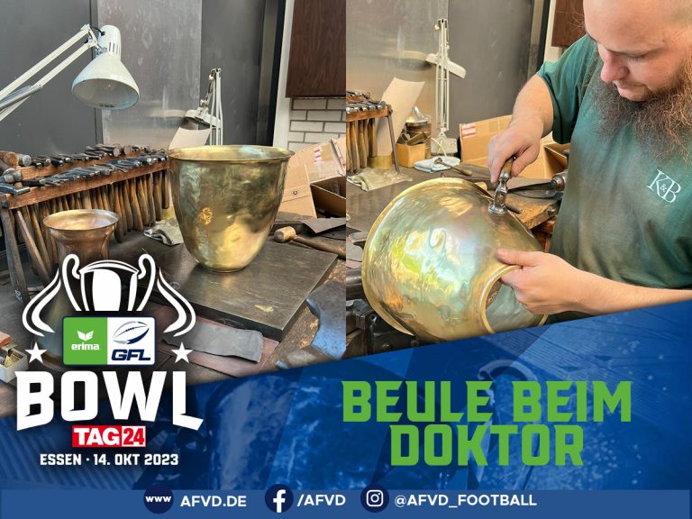 Der GFL Pokal "Beule" wird restauriert