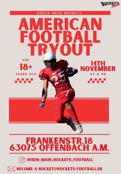 Rhein Main Rockets Tryout