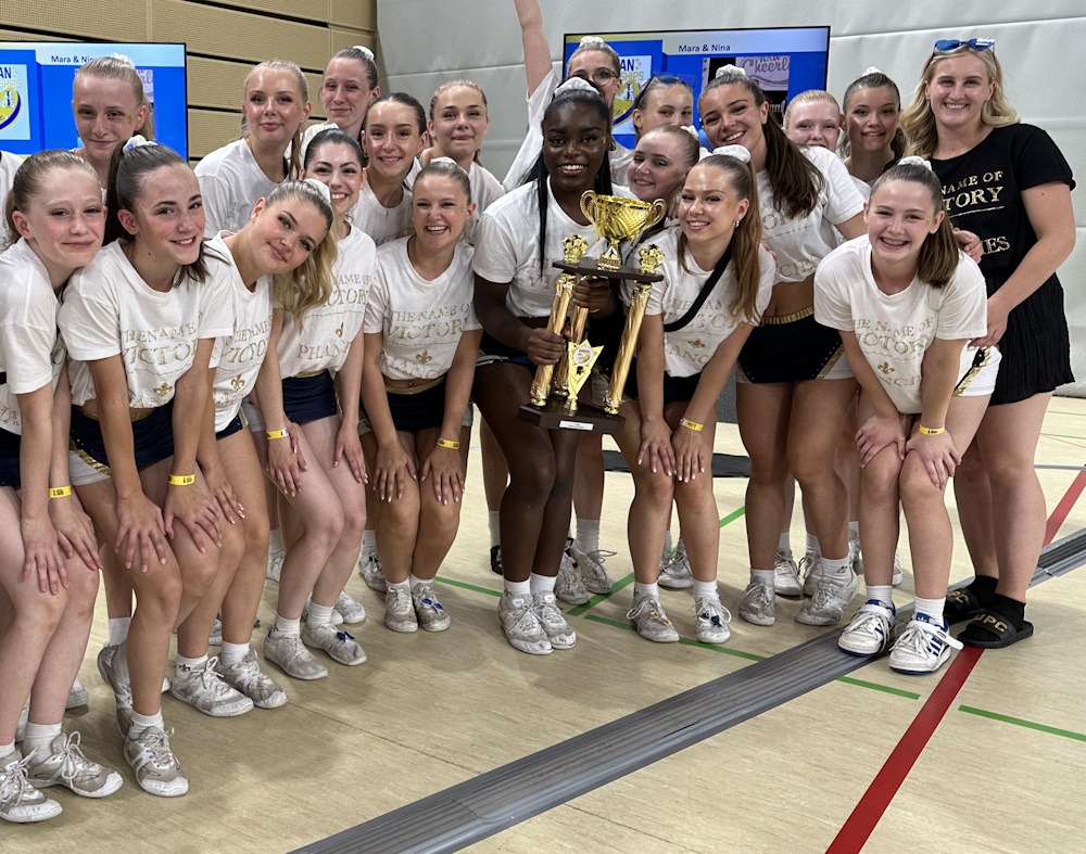 Phantoms Cheerleader bei der Europameisterschaft