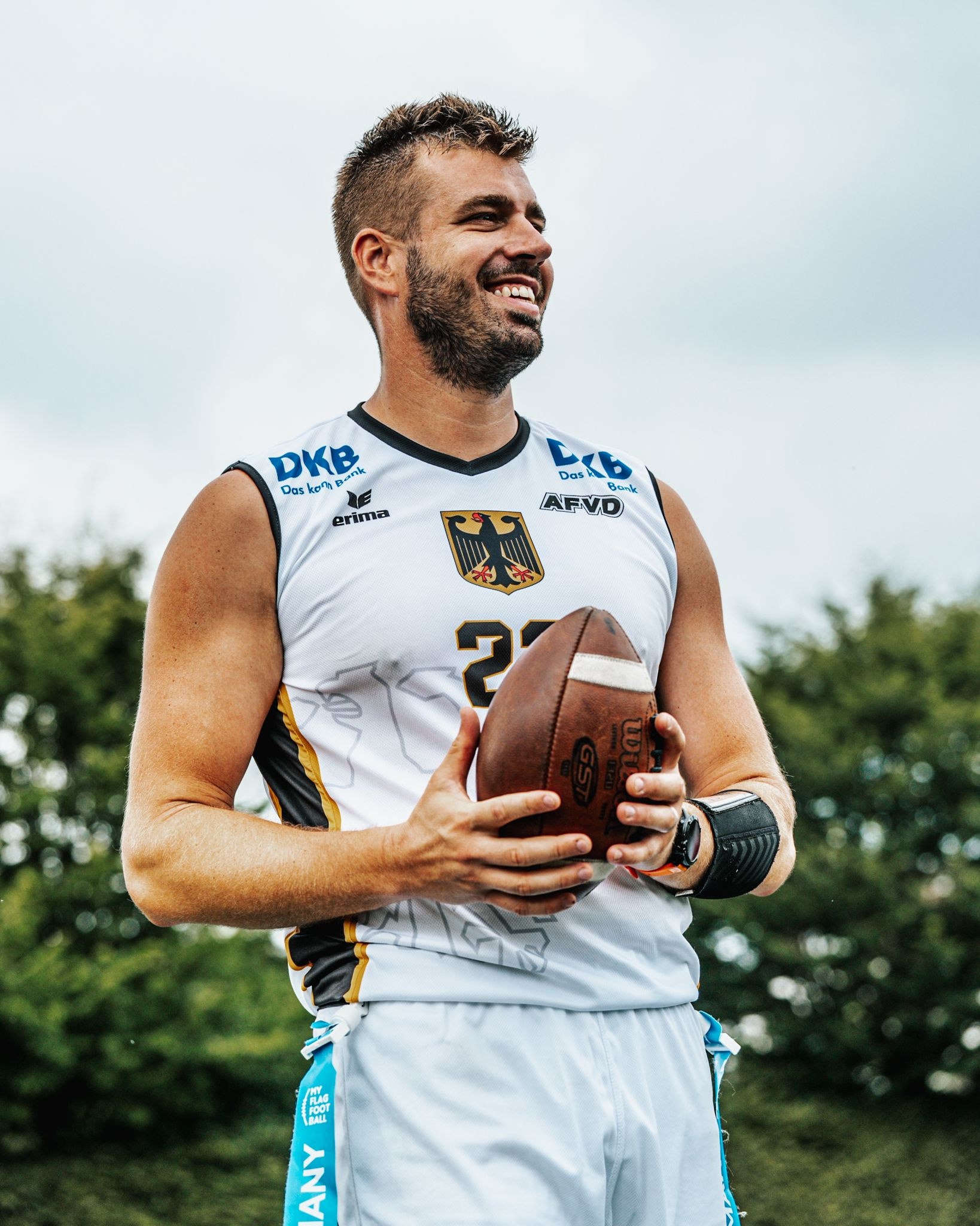 Siege und Niederlagen für Team Germany Benjamin Klever als IFAF und NFL Flag Botschafter aufgenommen