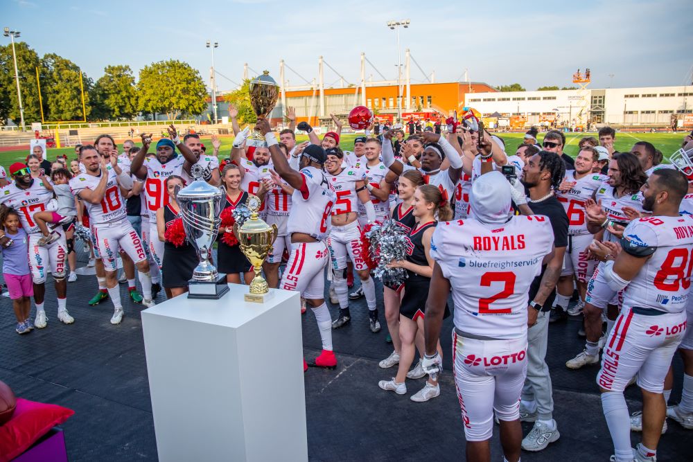 Potsdam Royals holen, zum dritten Mal in Folge, den Titel Nordmeister der  Erima GFL.