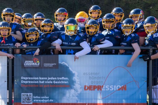 Football-Verein Assindia Cardinals und  das Essener Bündnis gegen Depression starten Kooperation