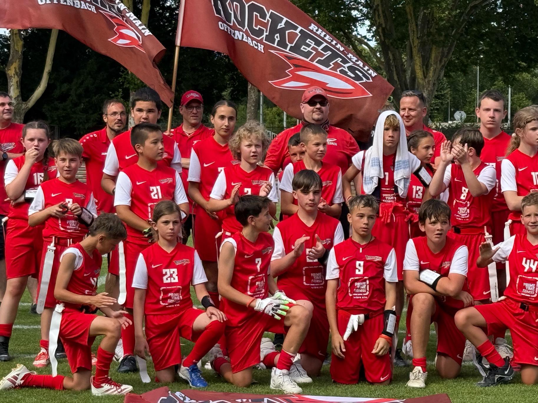 Rhein-Main Rockets Offenbach gewinnen erneut die Sommersaison der U13 Flagliga Mitte!